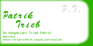 patrik trieb business card